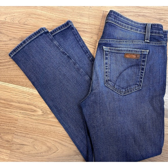 Joes Jeans Womens 28 Straight Leg Low Rise Dark Wash Stretch Denim - Picture 1 of 7